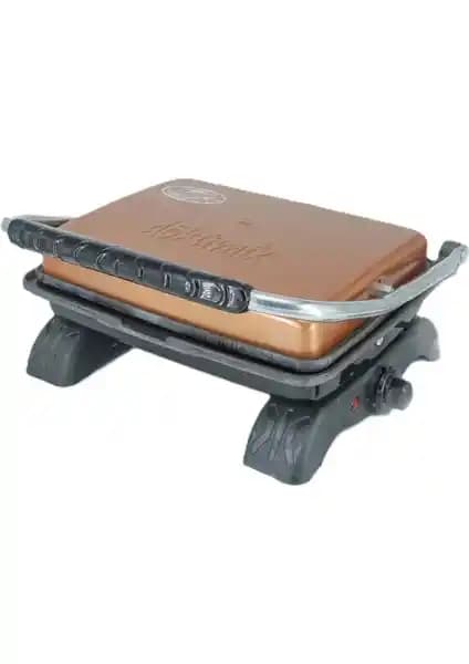 Dökümix Rose Gold Döküm Demir Tost Makinası ve Izgara 1800W yüksek performans ve dayanıklılık