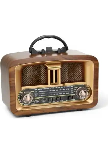 Everton Ahşap Nostaljik Radyo Modern Teknoloji ile Retro Şıklık Sunar