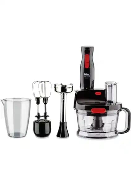 Fakir Mr Chef Quadro Blender Set Siyah: Güçlü ve Çok Yönlü Mutfak Aleti
