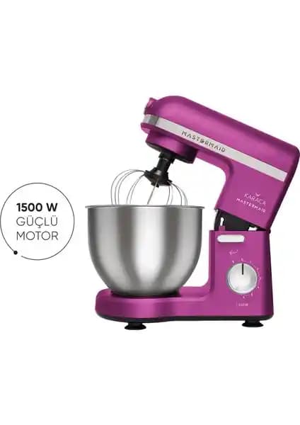 Karaca Mastermaid Chef Stand Mikser Fushia 1500W Güçlü ve Çok Fonksiyonlu Mutfak Aleti