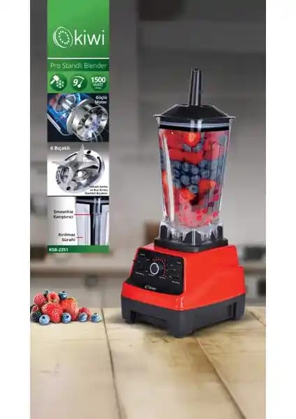 Kiwi KSB-2251 2000W Paslanmaz Çelik Bıçaklı Standlı Blender İncelemesi