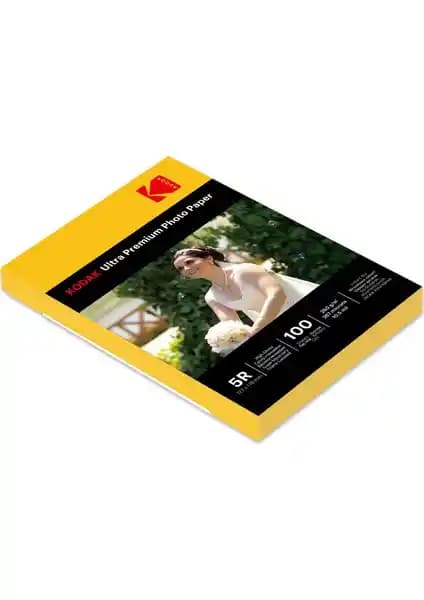 Kodak Ultra Premium Glossy Fotoğraf Kağıdı 13x18 inç yüksek parlaklık ve dayanıklılık sağlar