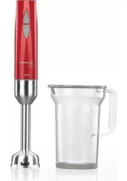 Korkmaz Vertex Duo Inox Kırmızı Blender Seti: Çok Yönlü ve Dayanıklı Mutfak Aleti