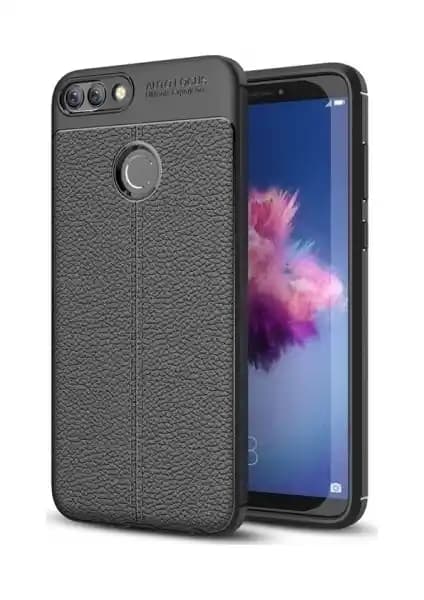 Kvy Huawei P Smart 2018 Deri Görünümlü Silikon Kılıf: Şıklık ve Koruma Bir Arada