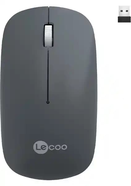Lecoo WS214 Kablosuz 1200 DPI Ergonomik Mouse Şık Tasarım ve Uzun Pil Ömrü ile