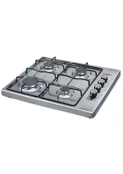 Luxell LX-420F Inox Dört Gözlü Gazlı Setüstü Ocak Modern ve Güvenilir Tasarım