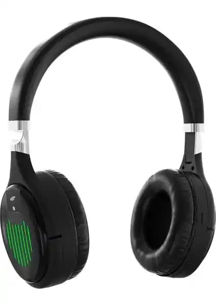 MF Product Acoustic 0462 Siyah Kablosuz Bluetooth Kulaklık Yüksek Ses Kalitesi ve Şık Tasarım