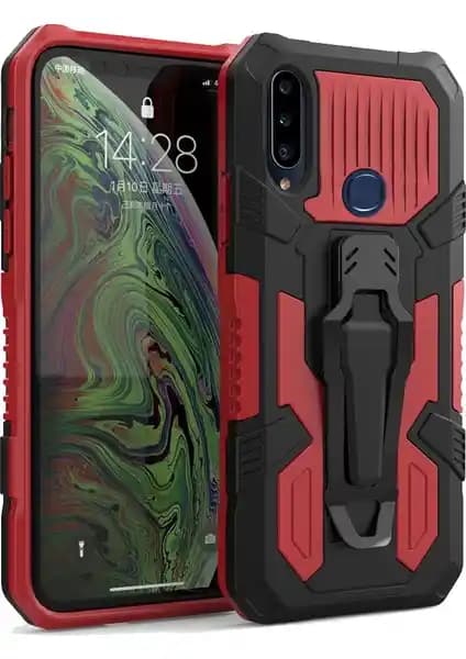 Samsung Galaxy A20S için Üstün Koruma ve Şık Tasarıma Sahip Zırh Tank Kılıfı