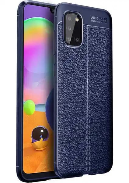 Samsung Galaxy A31 için Şık ve Dayanıklı Deri Görünümlü Silikon Kılıf Ürün Özellikleri