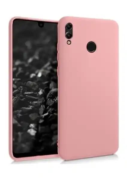 Samsung Galaxy M20 İçin Şık ve Koruyucu Mat Silikon Kılıf Rose Renkli