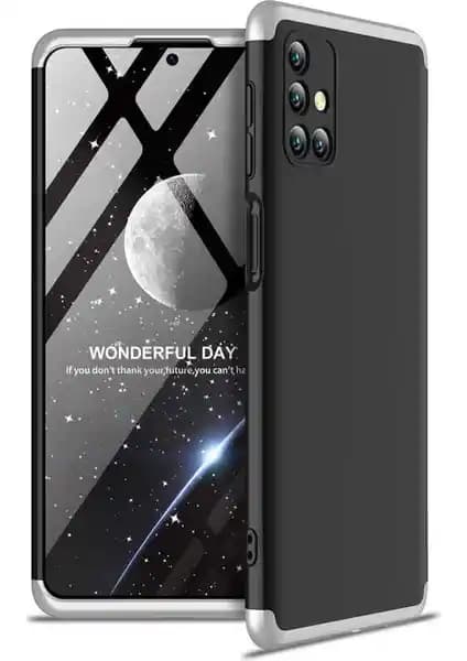 Samsung Galaxy M31S için Çok Katmanlı Koruma Kılıfı Yüzük Aparatı ve Şık Tasarım