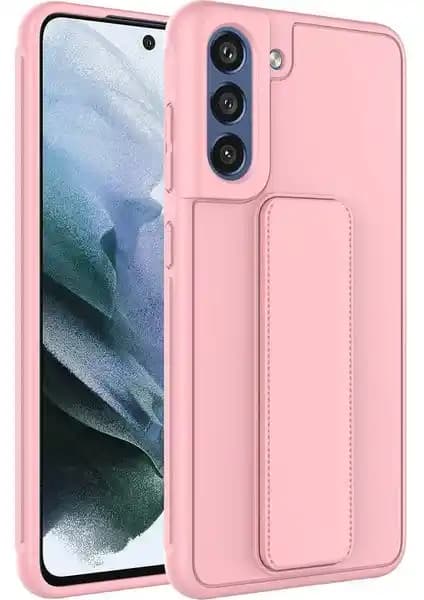 Samsung Galaxy S21 FE için dayanıklı ve şık TPU silikon kılıf standlı koruma çözümü