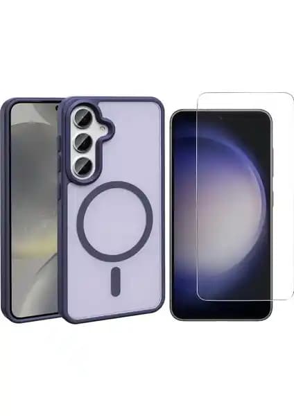 Samsung Galaxy S25 FE İçin Dayanıklı ve Şık Kılıf ile Ekran Koruyucu Seti