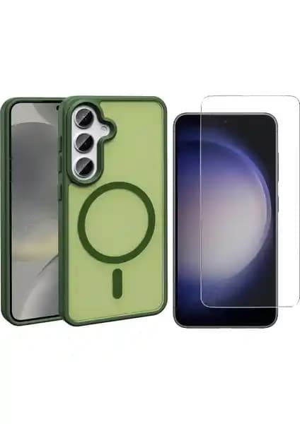 Samsung Galaxy S25 FE için Şık ve Dayanıklı Kılıf ile Ekran Koruyucu Seti