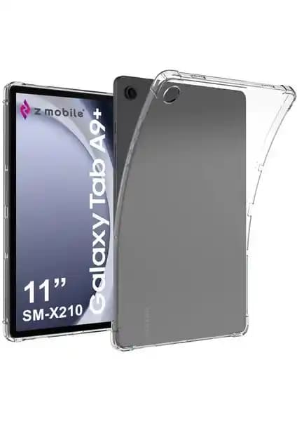 Samsung Galaxy Tab A9 Plus 11 İnç Şeffaf Silikon Kılıf Güçlü Koruma ve Estetik Sunar