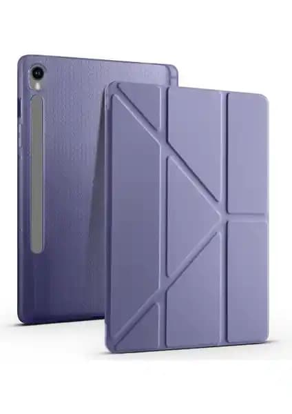 Samsung Galaxy Tab S9 2023 İçin Çok Fonksiyonlu Yatay ve Dikey Standlı Akıllı Kılıf