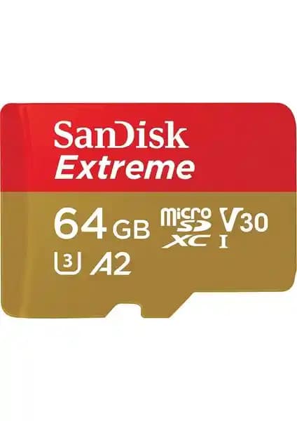 SanDisk Extreme 64GB microSD Kart Yüksek Hız ve Güvenilirlik Sunan Depolama Çözümü