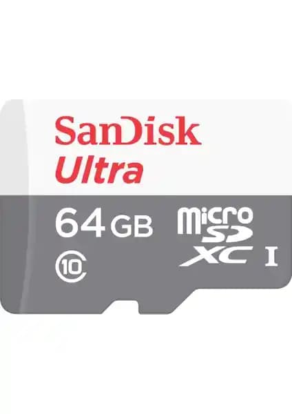 SanDisk Ultra 64GB microSDHC/microSDXC UHS-I Hafıza Kartı Yüksek Performans ve Güvenilirlik
