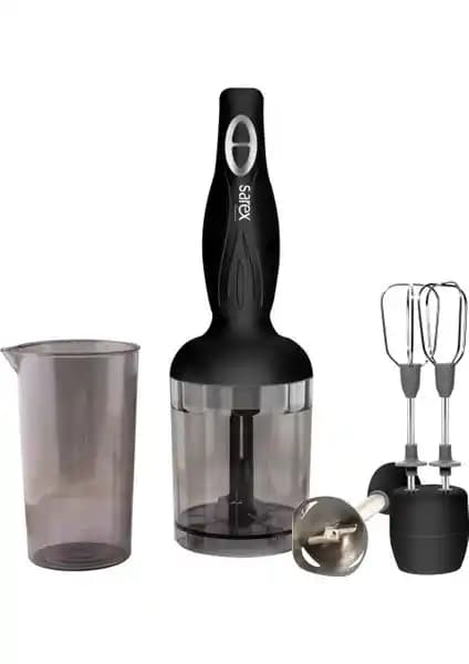 Sarex SR2110 Elite Siyah Mix Blender Seti: Güçlü ve Çok Fonksiyonlu Mutfak Cihazı