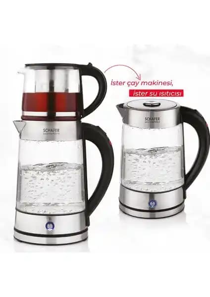 Schafer Gourmemaxx Cam Çay Makinesi: Modern Tasarım ve Hızlı Çay Demleme Özellikleri
