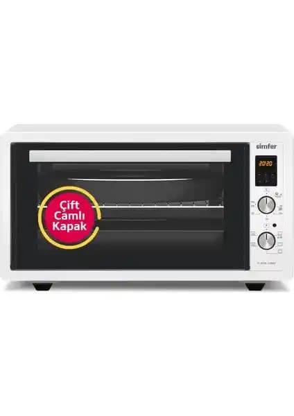 Simfer 4558 Beyaz 45 LT Turbo Fan Mini/Midi Fırın: Çok Fonksiyonlu ve Enerji Verimli Mutfak Çözümü