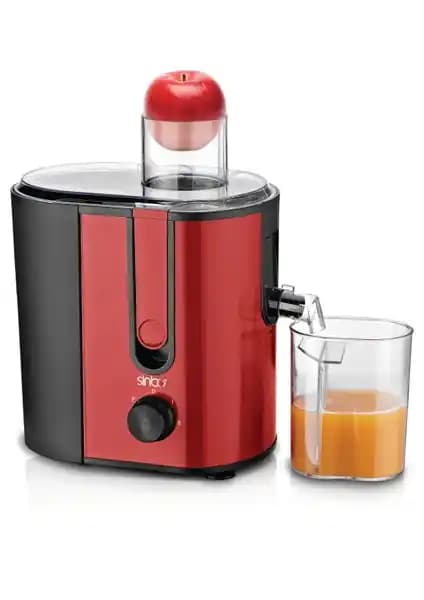Sinbo SJ-3143 Kırmızı Katı Meyve Sıkacağı ile Sağlıklı ve Pratik Meyve Suyu Hazırlama