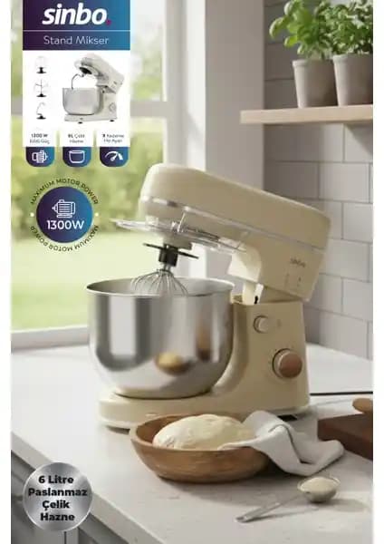 Sinbo SMX-2769 Standlı Mikser: Güçlü Motor ve Geniş Kapasite ile Mutfakta Pratiklik