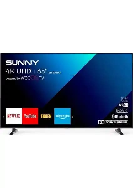 Sunny SN65FMN240 65 İnç 4K Ultra HD LED Televizyon: Modern Evler İçin Şık ve Yüksek Performanslı Seçenek