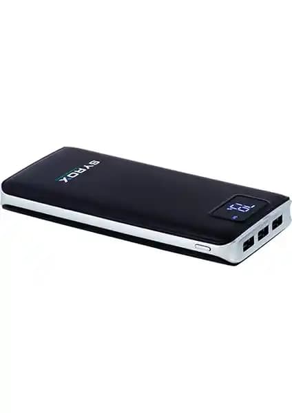 Syrox 20000 mAh Dijital Ekranlı PowerBank Siyah Güç ve Güvenilirlik Bir Arada