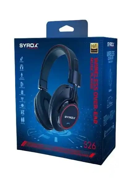 Syrox S26 Kablosuz Bluetooth Kulaklık: Yüksek Ses Kalitesi ve Modern Tasarım Özellikleri