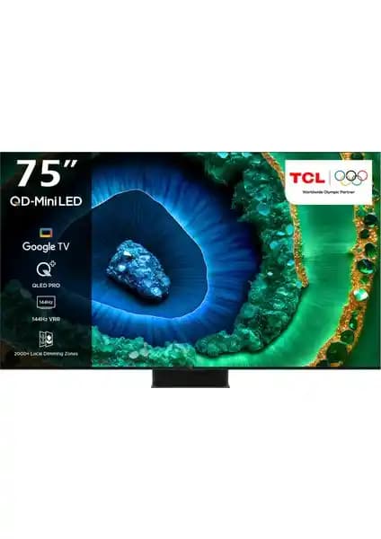 TCL 75C855 75 İnç 4K QLED Akıllı Televizyon Gelişmiş Görüntü ve Ses Özellikleriyle
