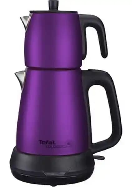 Tefal Tea Expert Çelik Demlik Çay Makinesi Mor Renkli Modern Mutfaklar İçin Pratik ve Dayanıklı