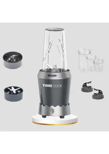 Tigrecook Nutrıshake 3 In 1 Paslanmaz Çelik Bıçaklı Çok Fonksiyonlu Blender ve Öğütücü