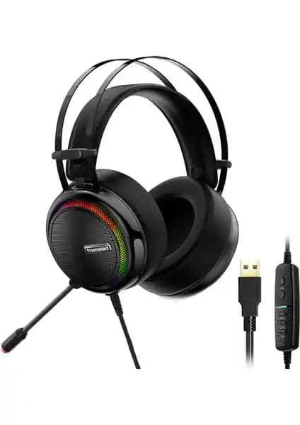 Tronsmart Glary 7.1 Mikrofonlu RGB Oyuncu Kulaklığı: Yüksek Ses Kalitesi ve Konforlu Tasarım