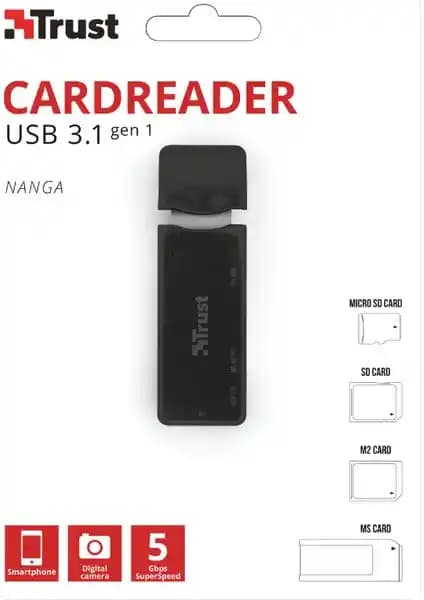 Trust Nanga USB 3.1 Kart Okuyucu: Yüksek Performans ve Güvenilir Veri Aktarımı