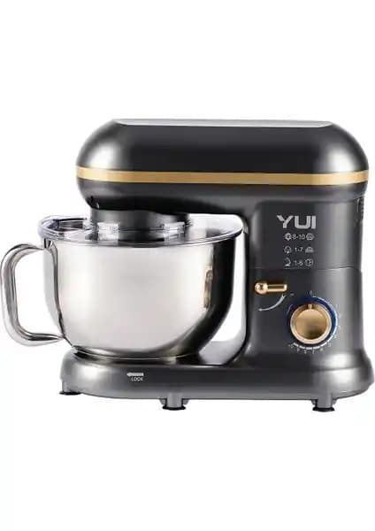 Yui M108 Easy Chef Hamur Yoğurma Makinesi Stand Mikseri Gri Gold