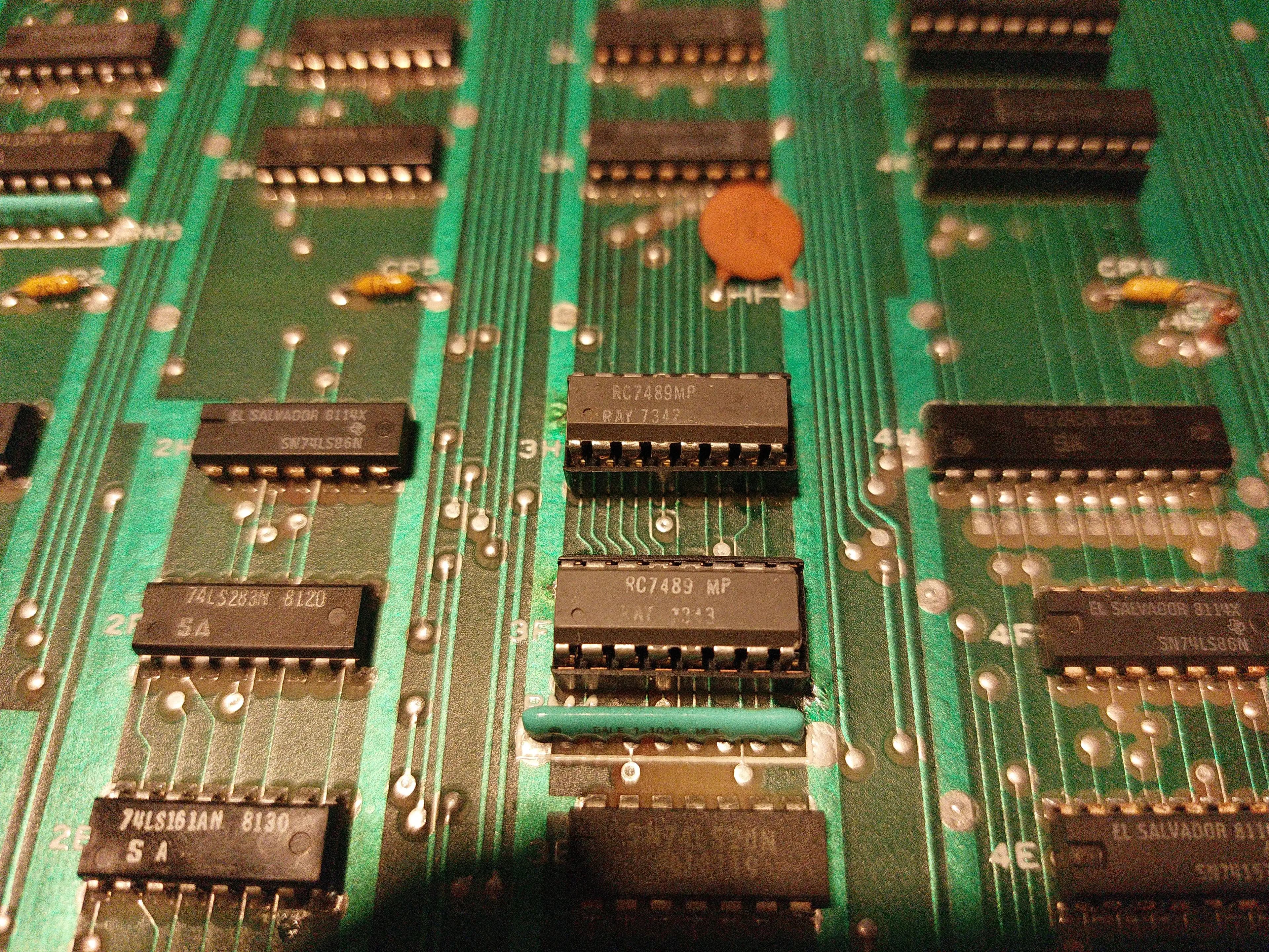 Raytheon 7489 TTL Entegre Devreleri ve Pacman Arcade Kart Tamiri İçin Teknik Rehber