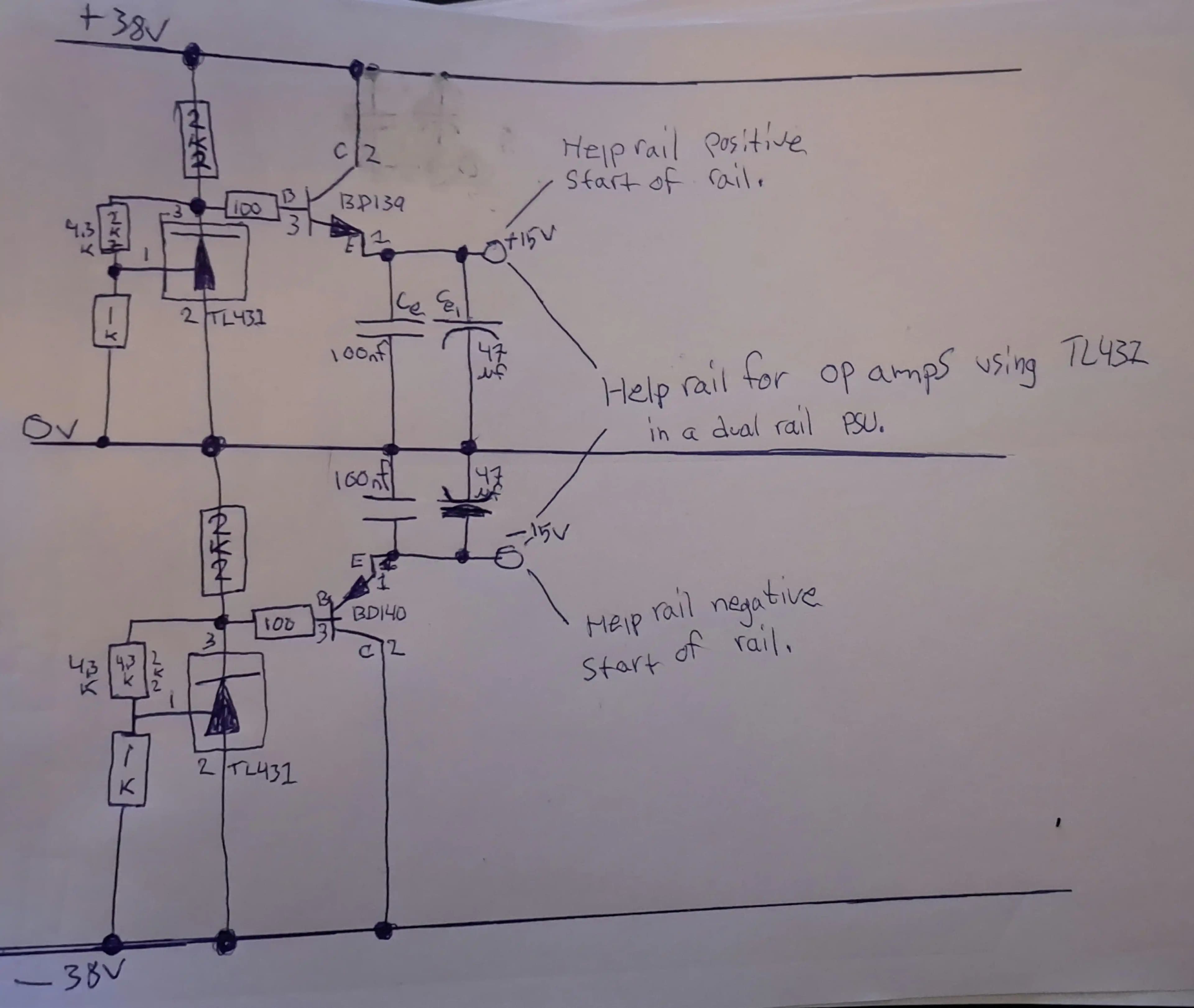 ±15V Yardımcı Ray Tasarımında TL431 ve Transistör Kullanımı ile Voltaj Kararlılığı Sağlama