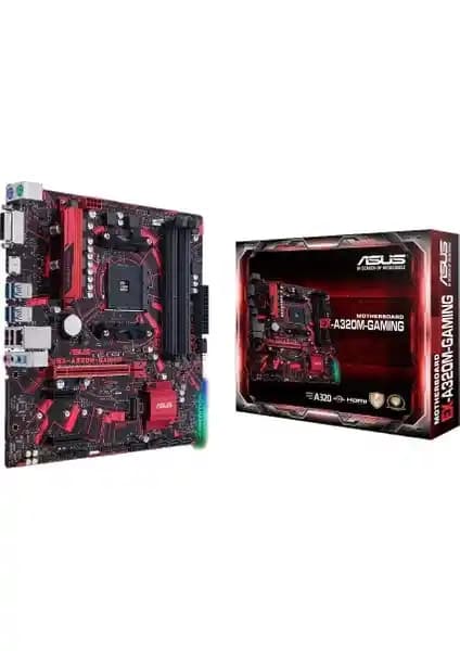 ASUS Ex-A320M-Gaming Anakart: Yüksek Performans ve Dayanıklılık Sunan Micro-ATX Tasarım