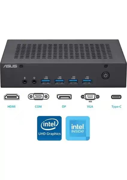 Asus N100 Mini Masaüstü Bilgisayar 8GB RAM 128GB SSD Çoklu Ekran ve Gelişmiş Bağlantı Özellikleriyle