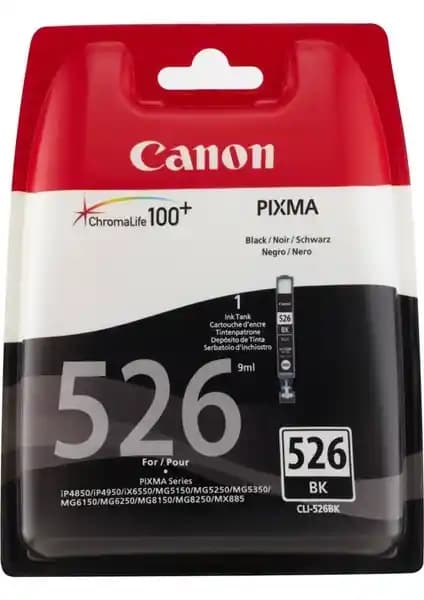 Canon CLI-526 BK Orijinal Siyah Mürekkep Kartuşu - Yüksek Kalite ve Güvenilirlik