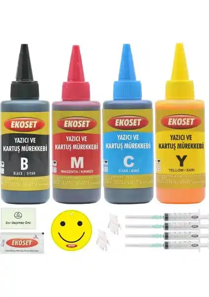 Canon uyumlu Ekoset mürekkep seti yüksek kaliteli ve ekonomik baskı çözümleri sunar