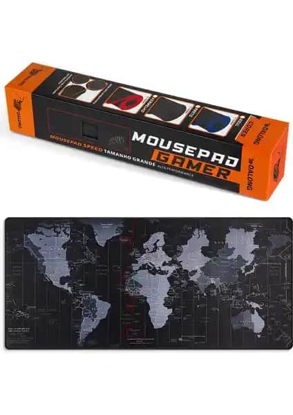 Dalong Dünya Haritalı Büyük Boyutlu Mouse Pad - Dayanıklı ve Şık Masa Aksesuarı