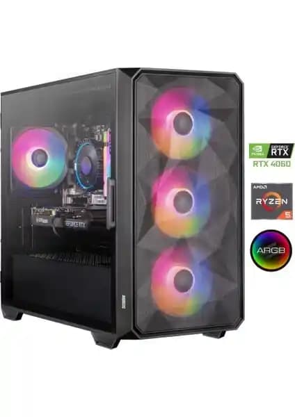 Dragos DRx5245 Ryzen 5 5600 Masaüstü Oyun Bilgisayarı Yüksek Performans ve Şıklık