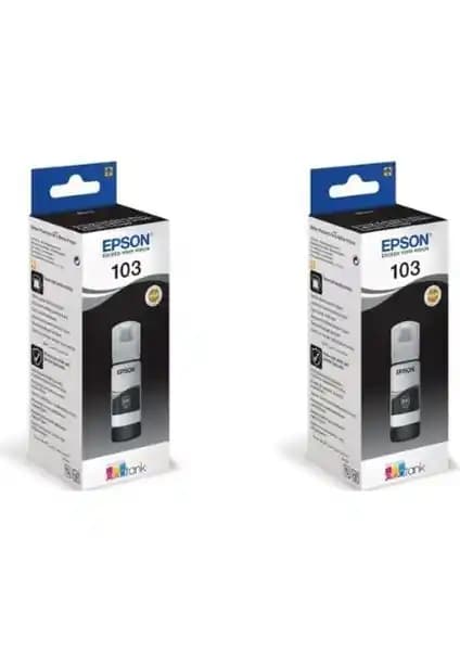 Epson 103 L3111 2'li Siyah Orijinal Mürekkep Kartuşu Yüksek Performans ve Güvenilirlik