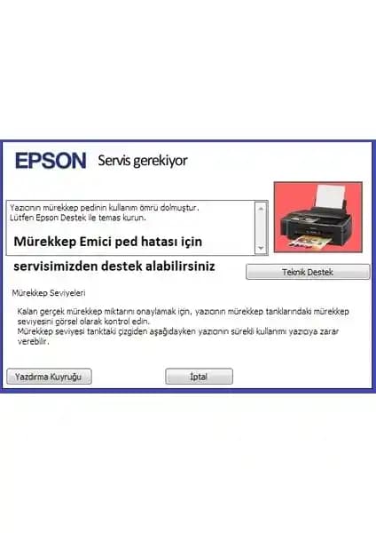 Epson Mürekkep Pedi Reset Programı: Yazıcı Bakımı ve Performans Artırıcı Çözüm