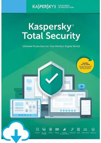 Kaspersky Total Security 1 Kullanıcı İçin Gelişmiş Dijital Güvenlik ve Gizlilik Çözümleri