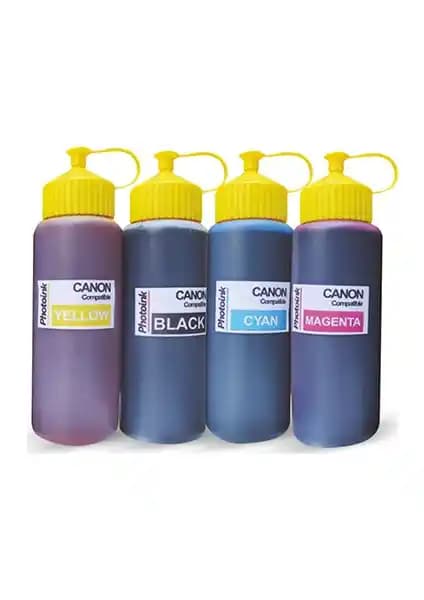 Photoink Canon G3411 Uyumlu 4 Renk 500ml Mürekkep Seti Yüksek Kalite Baskı Çözüm