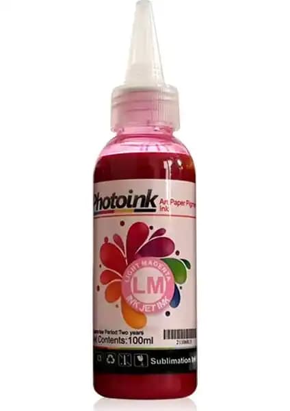 Photoink Süblimasyon-Transfer Baskı Mürekkebi Açık Kırmızı Yüksek Kalite ve Dayanıklılık