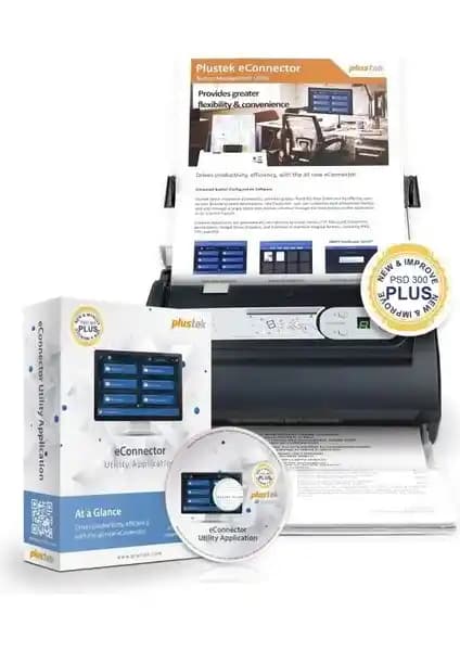 Plustek PSD300 Plus Belge Tarayıcı ile İş Akışlarınızı Hızlandırın ve Dijitalleştirin